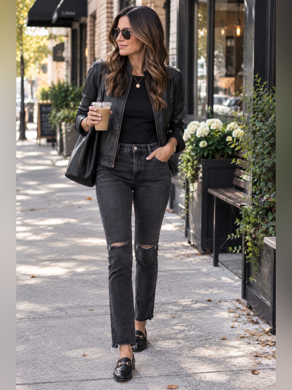 Old Navy Black Ripped Skinny Jeans Size 8R